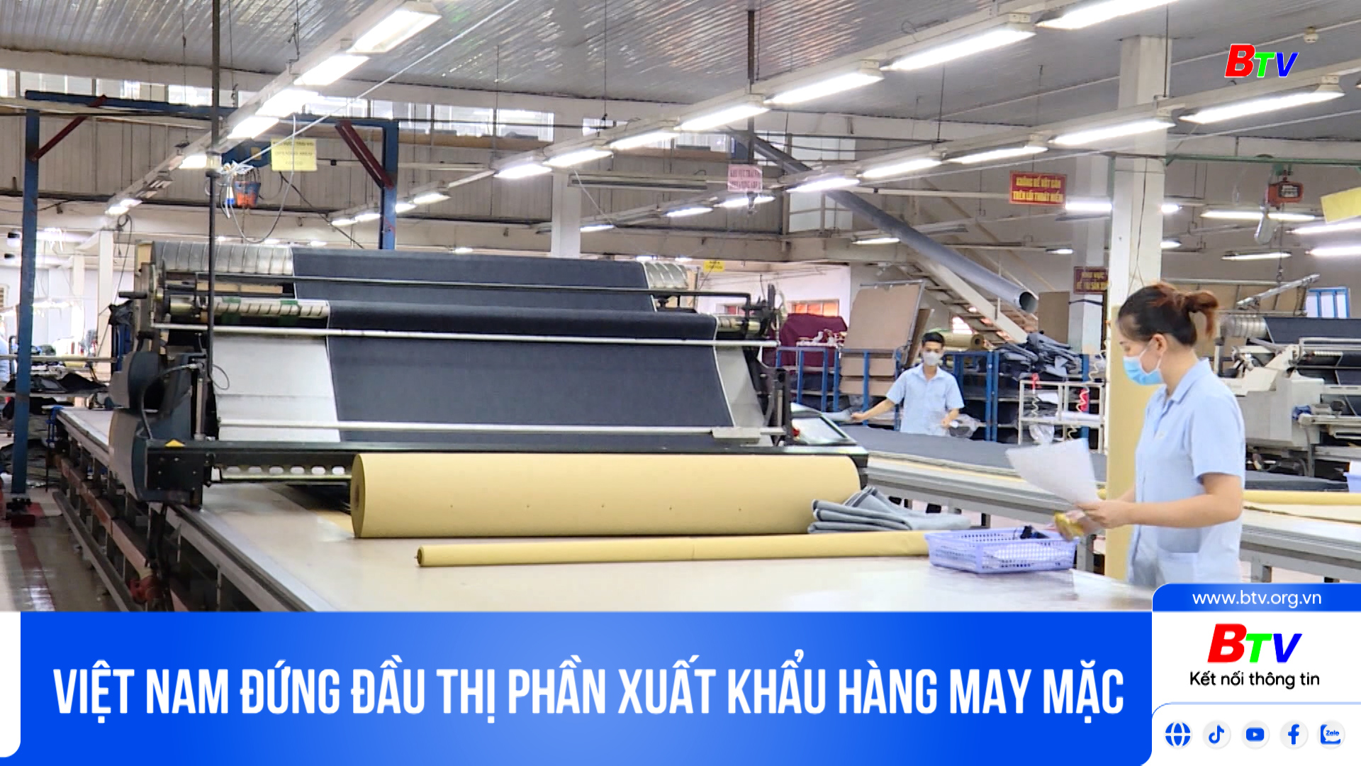 Việt Nam đứng đầu thị phần xuất khẩu hàng may mặc